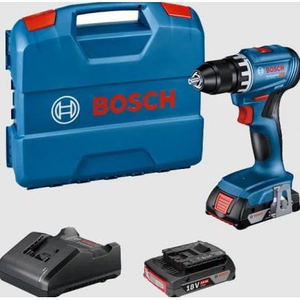 BOSCH 06019K3202 - GSR 18V-45 - Perceuse-visseuse sans fil 18 V en mallette avec batteries et chargeur