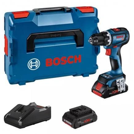 BOSCH 06019K6005 - GSR 18V-90 C - Perceuse sans fil 18V en mallette avec batteries et chargeur