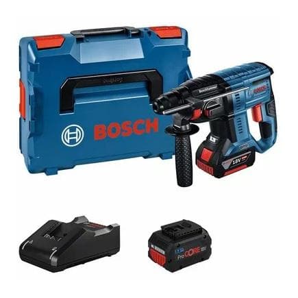 BOSCH 0615990M9P - Ensemble avec perforateur GBH 18V-21, batterie GBA 4.0Ah, batterie ProCORE18V 5.5Ah et chargeur GAL 18V-40