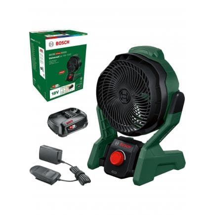 BOSCH 06039E1001 - UniversalFan 18V-1000 - Ventilateur à batterie 18 V (avec 1 batterie)