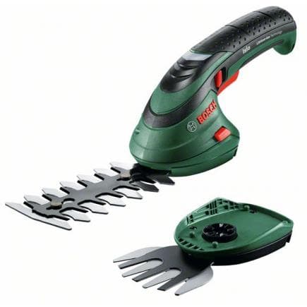 BOSCH 0600833109 - Isio - Set cisaille à arbustes et tondeuse à batterie 3,6 V