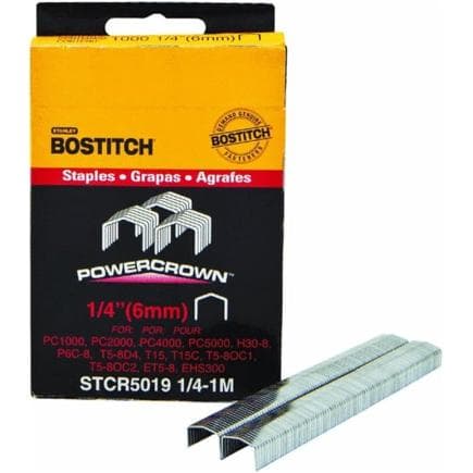 BOSTITCH STCR50191/4-1M - Agrafes de STCR5019 galvanisées avec embout ciseau (Lot multiple)