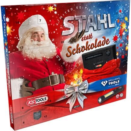 BRILLIANT TOOLS 999.7777 - Calendrier de l’Avent avec coffret de douilles et cliquets (49 pcs.)