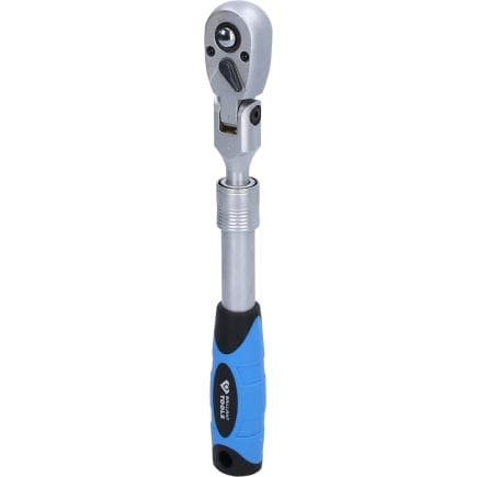 BRILLIANT TOOLS BT021997 - Cliquet réversible télescopique 3/8" avec tête flexible (250 - 350 mm)