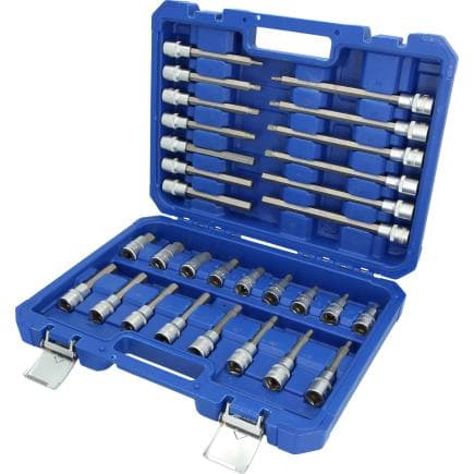 BRILLIANT TOOLS BT022030 - Jeu de clés à douille 1/2" six pans creux (30 pcs.)
