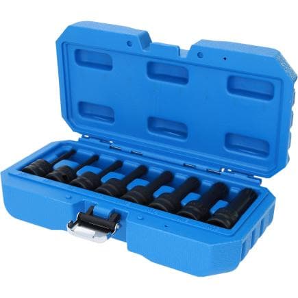 BRILLIANT TOOLS BT022605 - Jeu de douilles porte embout à chocs 1/2" XZN M5 - M18 (8 pcs.)
