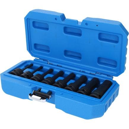 BRILLIANT TOOLS BT022615 - Jeu de douilles porte embout à chocs 6 pans creux 1/2" 5 - 19 mm (8 pcs.)