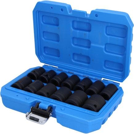BRILLIANT TOOLS BT022620 - Jeu de douilles à chocs 6 pans 1/2" courte (13 pcs.)