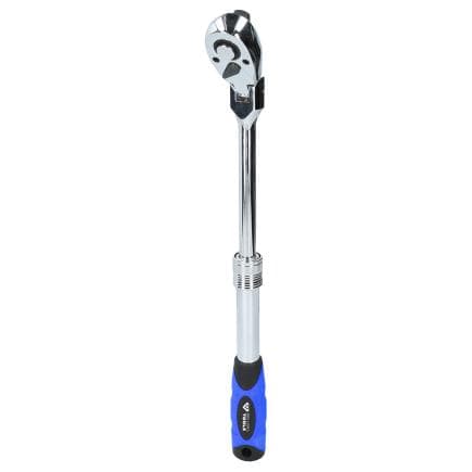 BRILLIANT TOOLS BT022993 - Cliquet réversible télescopique 1/2" avec tête flexible