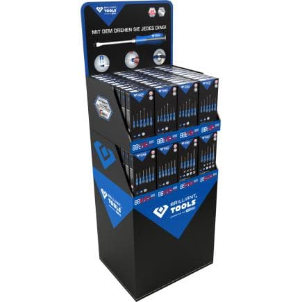 BRILLIANT TOOLS BT031100D - Présentoir de vente pour tournevis (80 lots)