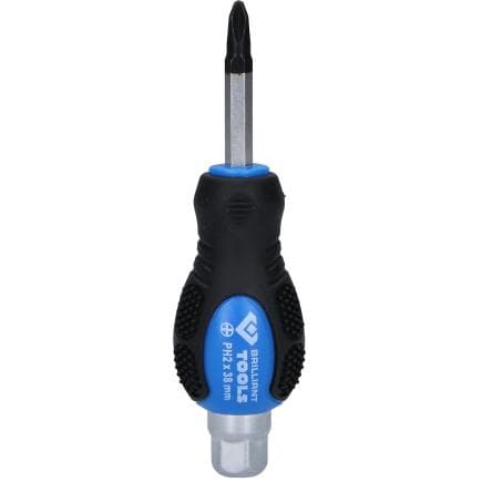 BRILLIANT TOOLS BT034809 - Tournevis cruciforme avec embout à frapper PH2