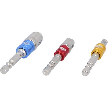 BRILLIANT TOOLS BT053003 - Jeu d’adaptateurs carrés 1/4" + 3/8" + 1/2" (3 pcs.)