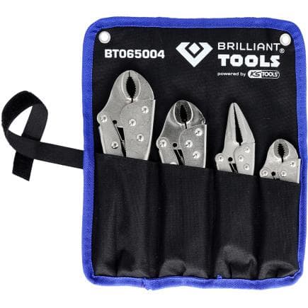 BRILLIANT TOOLS BT065004 - Pinces de verrouillage/Jeu de pinces étaux (4 pcs.)