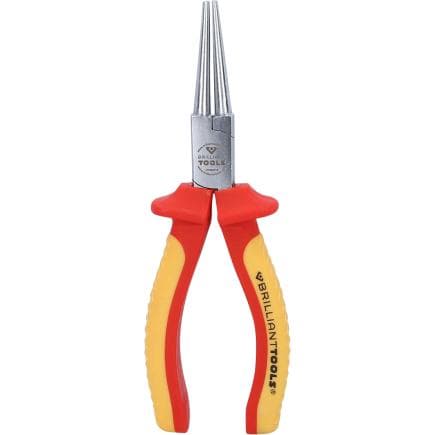 BRILLIANT TOOLS BT068015 - Pince à bec rond VDE 170 mm