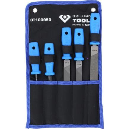 BRILLIANT TOOLS BT100950 - Jeu de limes (5 pcs.)