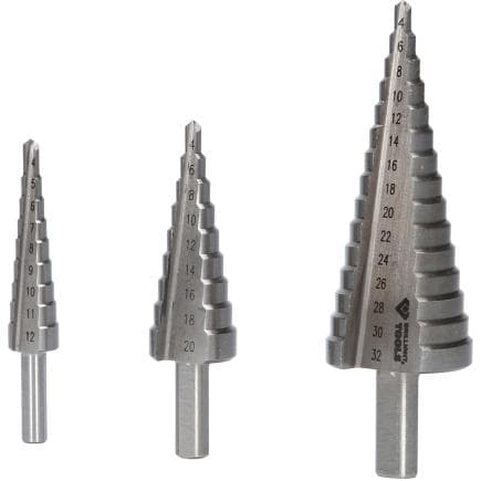 BRILLIANT TOOLS BT101925 - Jeu de forets étagés ø 4- 32 mm (3 pcs.)