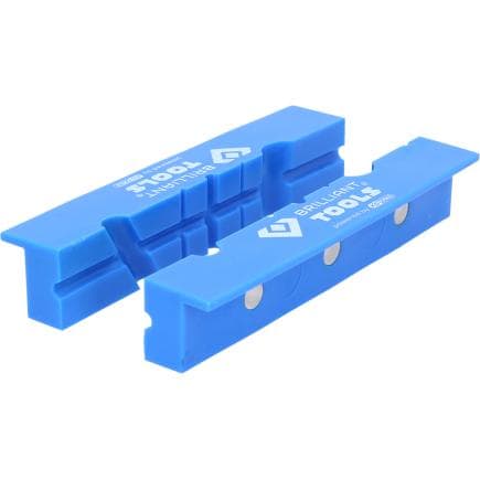BRILLIANT TOOLS BT156940 - Mordaches aimantées pour étaux avec rainures en plastique (2 pcs.)