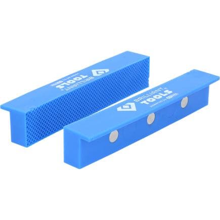 BRILLIANT TOOLS BT156941 - Mordaches aimantées pour étaux avec structure en plastique (2 pcs.)