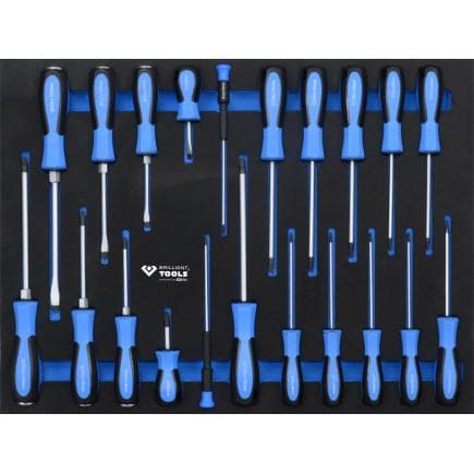 BRILLIANT TOOLS BT158021 - Insert avec tournevis (21 pcs.)