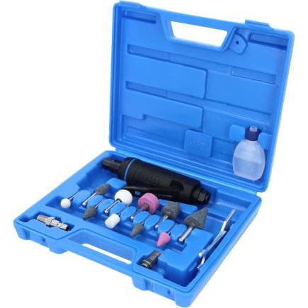 BRILLIANT TOOLS BT160700 - Mini jeu de meuleuses axiales pneumatiques (15 pcs.)