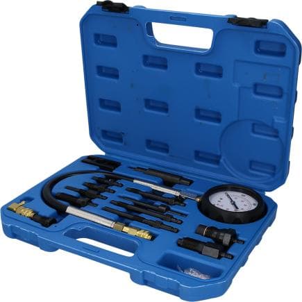 BRILLIANT TOOLS BT581050 - Coffret de contrôle de compression pour moteurs diesel (15 pcs.)