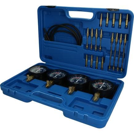 BRILLIANT TOOLS BT581200 - Coffret de test d'injecteurs avec 4 manomètres (26 pcs.)