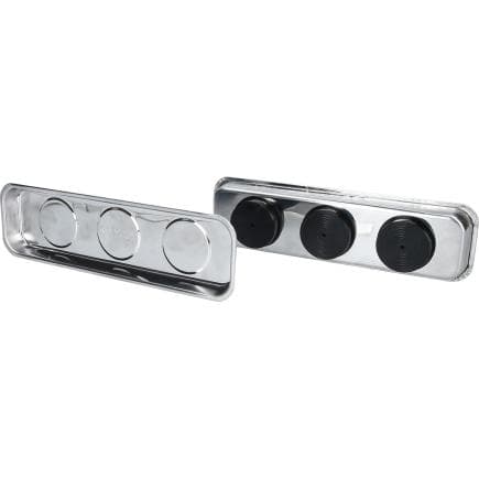 BRILLIANT TOOLS BT691155 - Tablette magnétique/jeu de coques en inox 65 x 226 mm (2 pcs.)