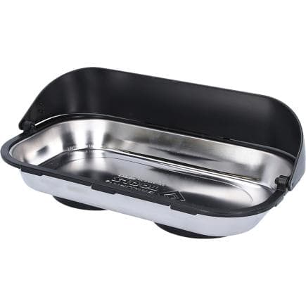 BRILLIANT TOOLS BT691166 - Tablette magnétique/coque en inox avec bac de récupération 140 x 240 mm