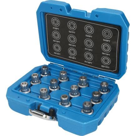 BRILLIANT TOOLS BT691190 - Assortiment de systèmes antivols de roue pour VW (12 pcs.)