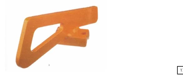 Mixing paddle, droit