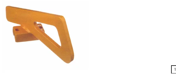 Mixing paddle, gauche