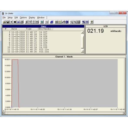 CHAUVIN ARNOUX SX-DMM2 - Logiciel PC d'analyse de données pour multimètres de banc