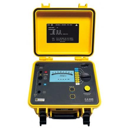 CHAUVIN ARNOUX P01139704 - 5 kV digital insulation tester C.A 6505