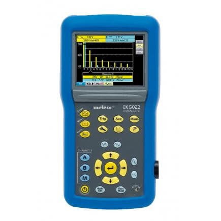 CHAUVIN ARNOUX OX5022-C - Portable 2-way isolated oscilloscope 600V Cat. III with color display and 20MHz bandwidth OX 5022