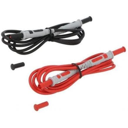 CHAUVIN ARNOUX P01295450Z - Cordon PVC droit / droit rouge / noir