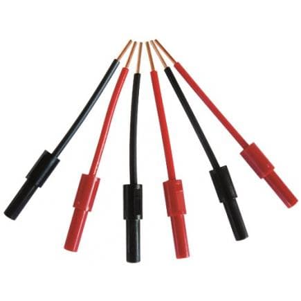 CHAUVIN ARNOUX 11-0000-276 - Ensemble de points de test isolés rouge / noir (6 pièces)