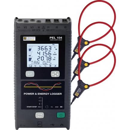 CHAUVIN ARNOUX P01157154B - Enregistreur de puissance PEL104 avec capteur MiniFLEX MA194