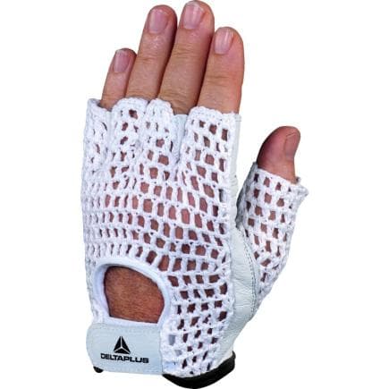 DELTA PLUS 50MAC08 - Gant mitaine renforcé sur la paume pour des risques mineurs, fleur agneau/tricot