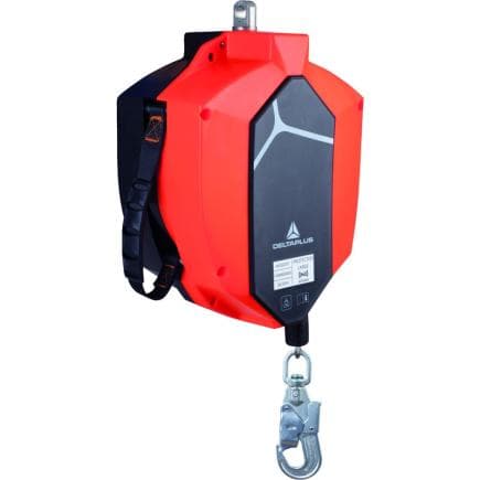 DELTA PLUS AN18020T - Enrouleur à rappel automatique en câble avec poignée de portage 20m + am016