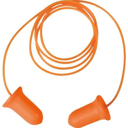 DELTA PLUS CONICCOPL200OR - Bouchons d'oreilles à usage unique équipés d'une cordelette (200 paires)