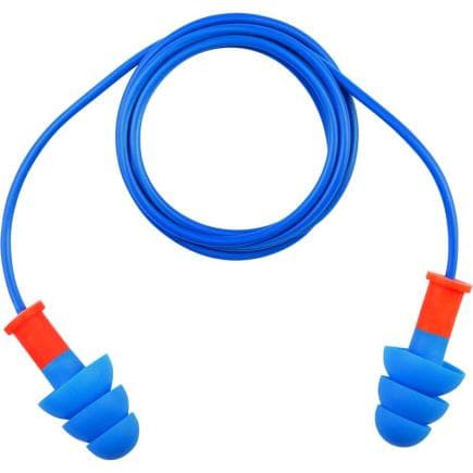 DELTA PLUS CONICFIRDE050BL - Bouchons d’oreilles détectables et réutilisables en TPR avec cordon plastique (50 paires)