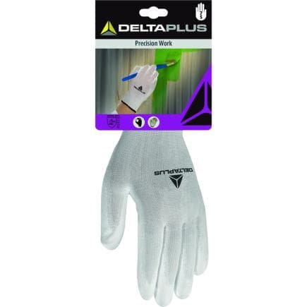 DELTA PLUS DPVE702P08 - Gants blancs en pes/pu