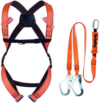 DELTA PLUS ELARA280V2 - Kit antichute avec sa longe absorbeur d'énergie double pour les travaux sur échafaudage