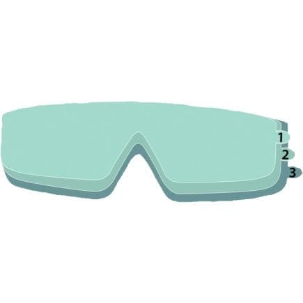 DELTA PLUS FILMG - Boite de 10 sets de films de protection pour protéger les oculaires des lunettes masques