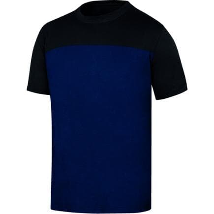 DELTA PLUS GENO2MNPT - T-shirt 100% coton supérieur à col rond genoa2 marine/noir