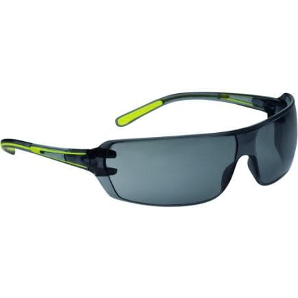 DELTA PLUS HELI2FU - Lunettes de protection fumées ultra légères équipées de branches souples helium 2 fumee