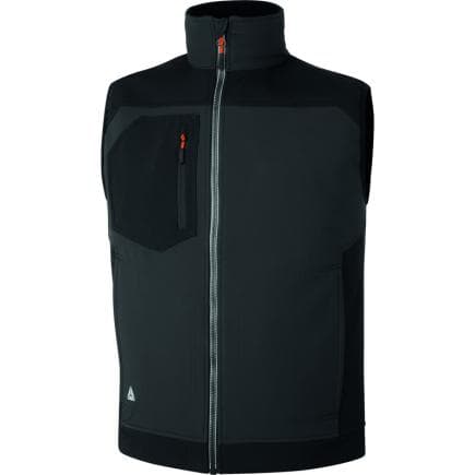 DELTA PLUS HOLENGN3X - Gilet sans manches stretch, coupe-vent et déperlant holen gris/noir