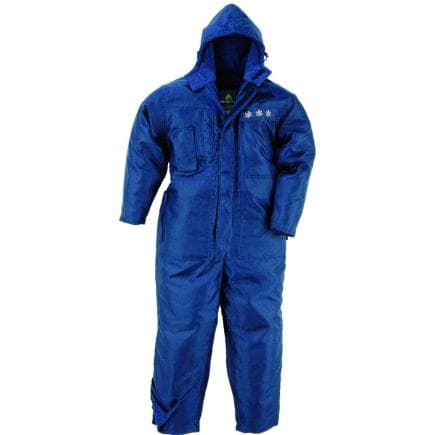 DELTA PLUS IGLO2BLXX - Combinaison doublée polaire ouatinée 3M Thinsulate ™ avec capuche, bleu