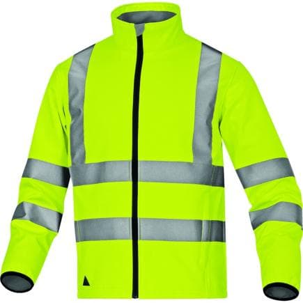 DELTA PLUS LEGAJAXG - Softshell stretch, coupe-vent, déperlante jaune fluo