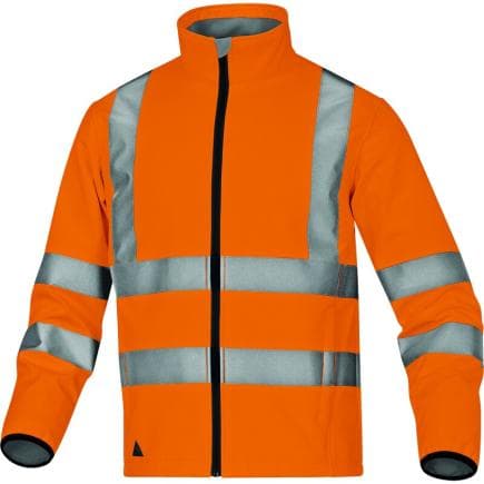 DELTA PLUS LEGAORPT - Softshell stretch, coupe-vent, déperlante orange fluo